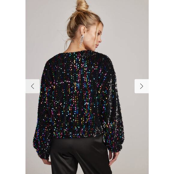 Ozzy Multi Sequin Zip Up Jacket - Picture 6 of 10